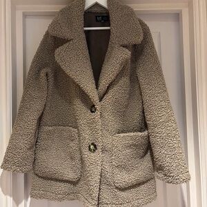 Zara Taupe Teddy Jacket